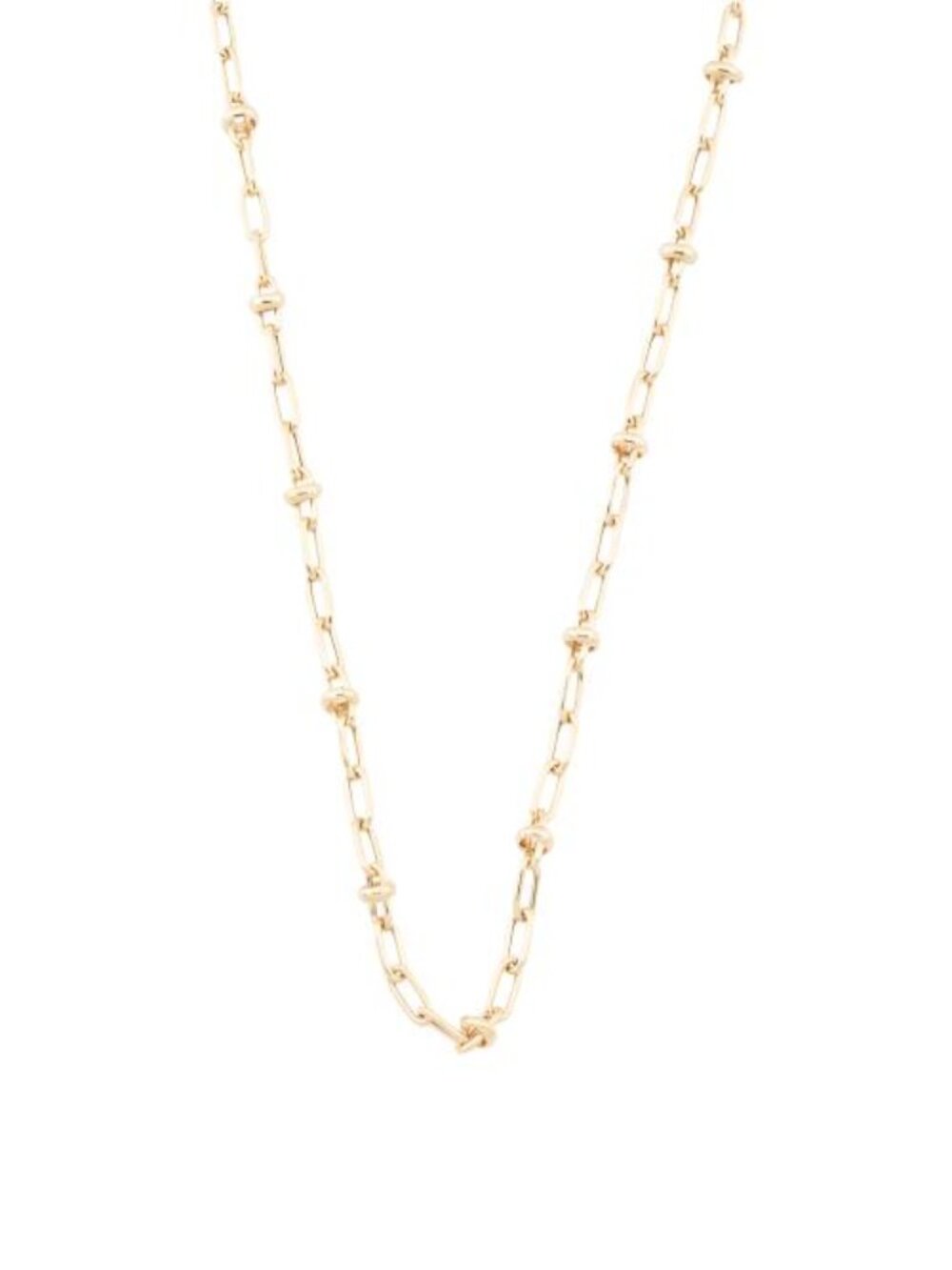 MIA FIORE Made In Italy 18kt Gold Plated Fancy Paperclip Necklace